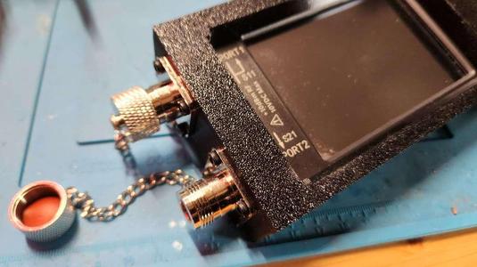NanoVna-H4 Breakout Box add hole screen sma to n