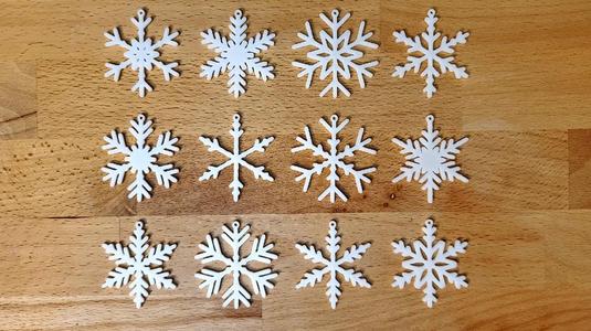Snowflakes 4th set for christmas tree decoration