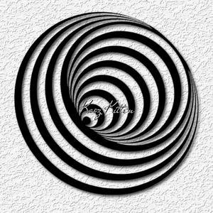 spiral hole optical illusion wall art 3d home decor