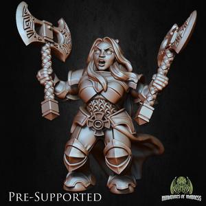 Ignes The Assoult -[PRE-SUPPORTED] Female Dwarf Fighter