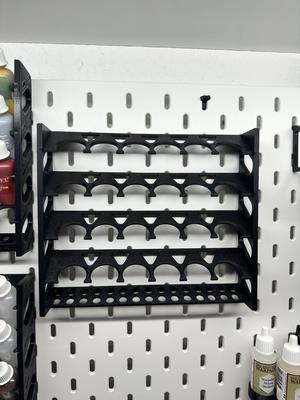 Bottle holder for Army Painter on SKADIS from IKEA 25mm