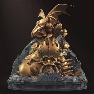 Super Metroid Golden Statues STL files for 3D Printing | Assembly Model