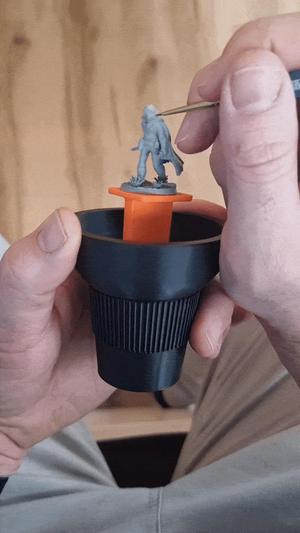 Spinning Handle miniature painting plattforms