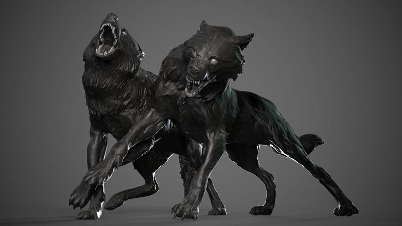 Wolves – 3D Sculpting – High Poly