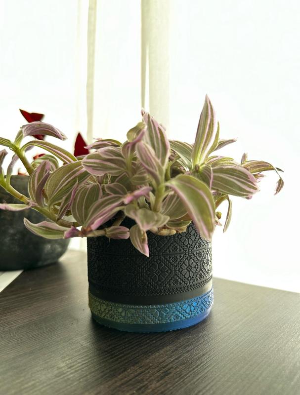 Ukrainian Embroidery Pattern Flower Pot
