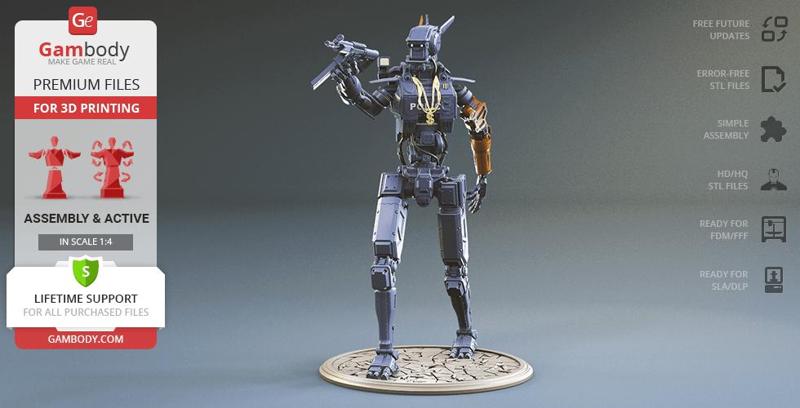 Chappie 3D Printing Model | Assembly + Active