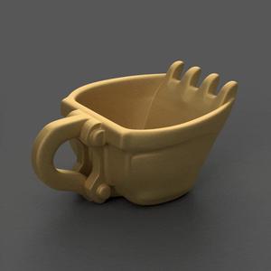 Excavator Scoop Planter Vase Urn Candy Dish Candle Holder STL