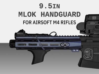 9.5 Inch MLOK M4 Handguard – Airsoft