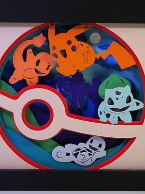 Pokémon Starter Tribute Shadow Box