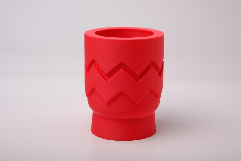 Zigzag Pop Vase – Bold Geometric Planter