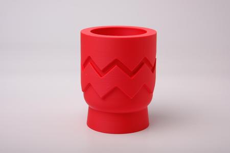 Zigzag Pop Vase – Bold Geometric Planter