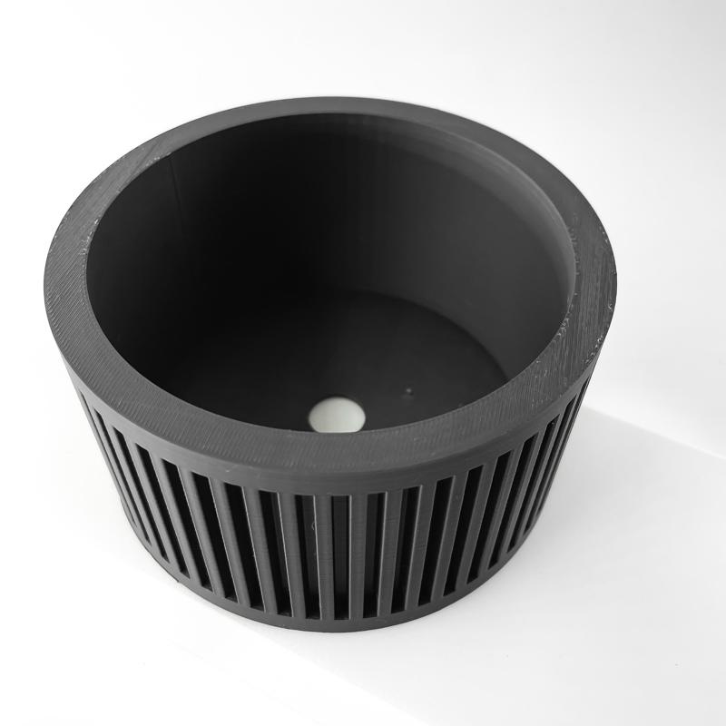 The Paxon Planter Pot with Drainage Tray & Stand Included | Modern and Unique Home Decor