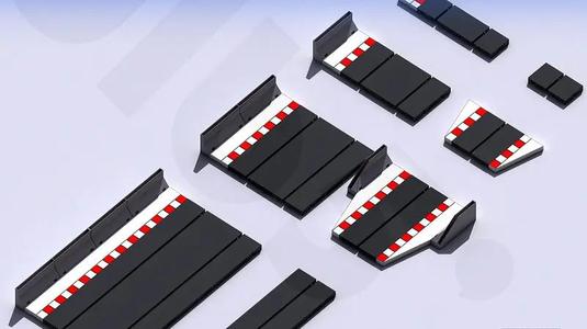 MyDigitalSlot All Straights Pack, 3D printed DIY track parts for your 1/32 Slot Car Racing Game