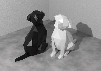 Low Poly Puppy Dog (Head Tilt)