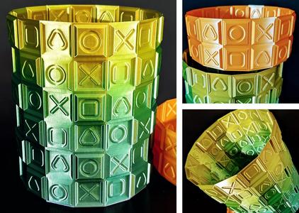 △ ◯ ╳ ▢ PlayStation Icon Symbols Vases 3 Sizes