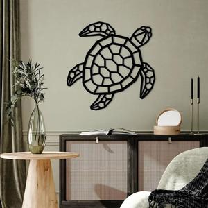 Turtle low poly – wall art