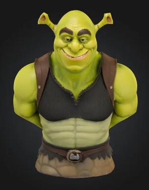 Buff Shrek Bust Easy to print.   