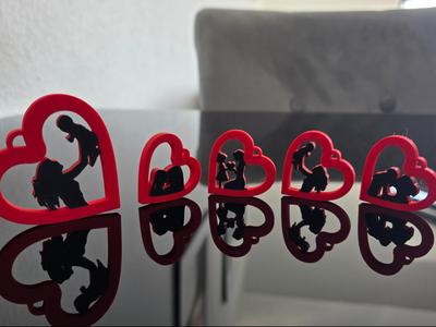 Mother and child, family keychain