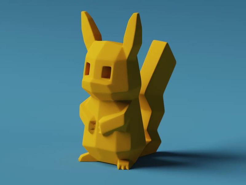 Low-poly Pikachu (Remastered)