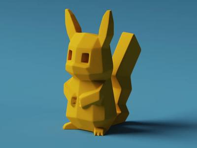Low-poly Pikachu (Remastered)