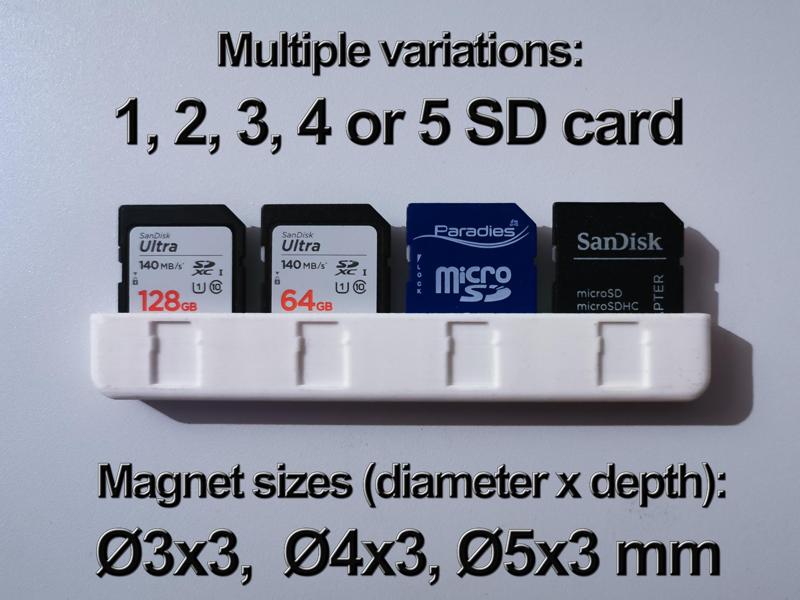 SD card magnetic holder