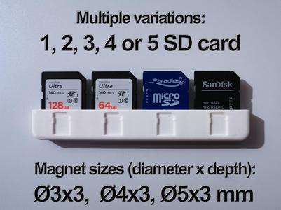 SD card magnetic holder