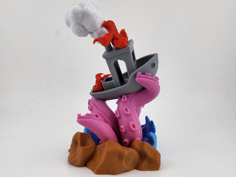 Benchy on fire 10th Anniversary and kraken NO AMS