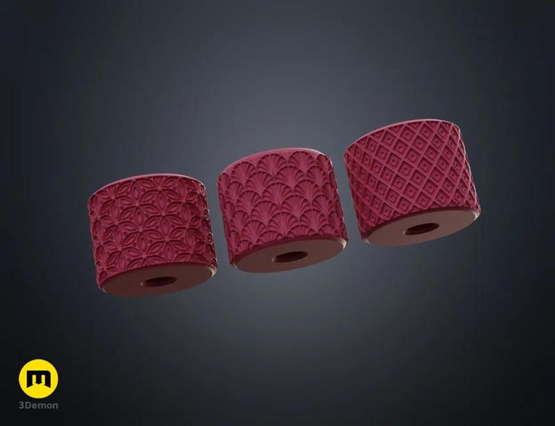 Texture Rollers Japanese Patterns middle Vol.3 (7–9)   