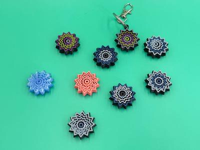 Mini Star Fidget Keychain & Non-Keychain Options