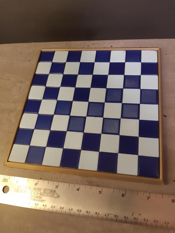 CHESS / CHECKERS MINI BOARD – EASY TO PRINT AND ASSEMBLE – SUPPORT FREE