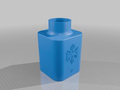 Snowflake Vase for Christmas Decor