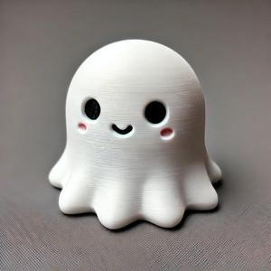 Cute 3D Ghost for Halloween