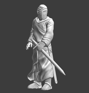 Medieval Lazarus leper Knight – resting
