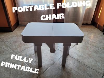 Portable folding chair