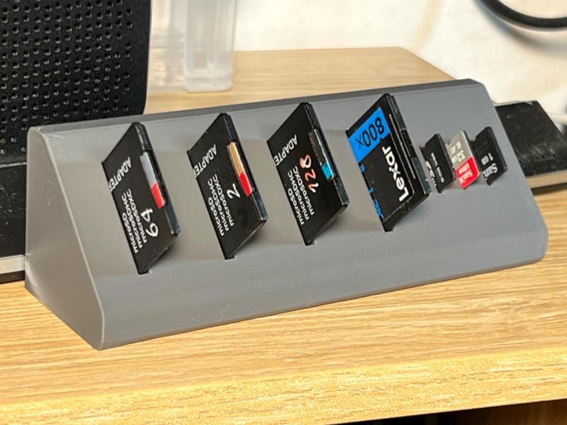 SD card desktop holder
