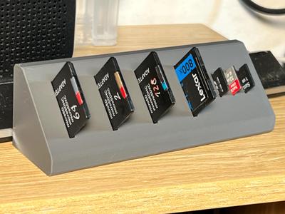 SD card desktop holder
