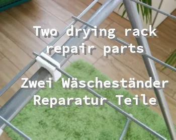 two dryingrack repair parts / zwei Wäscheständerreparaturteile   