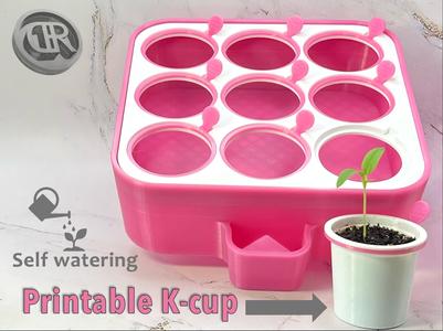 K-Cup Seed Starter (3×3) – Self Watering Planter