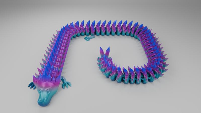Articulated Crystal dragon v2