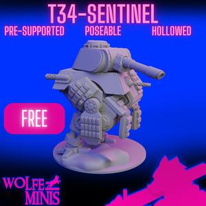 T-34 Sentinel Walker - Imperial Army Red Rifles