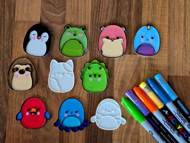 Squishmallows Pack 1 Cute Animals DIY Coloring