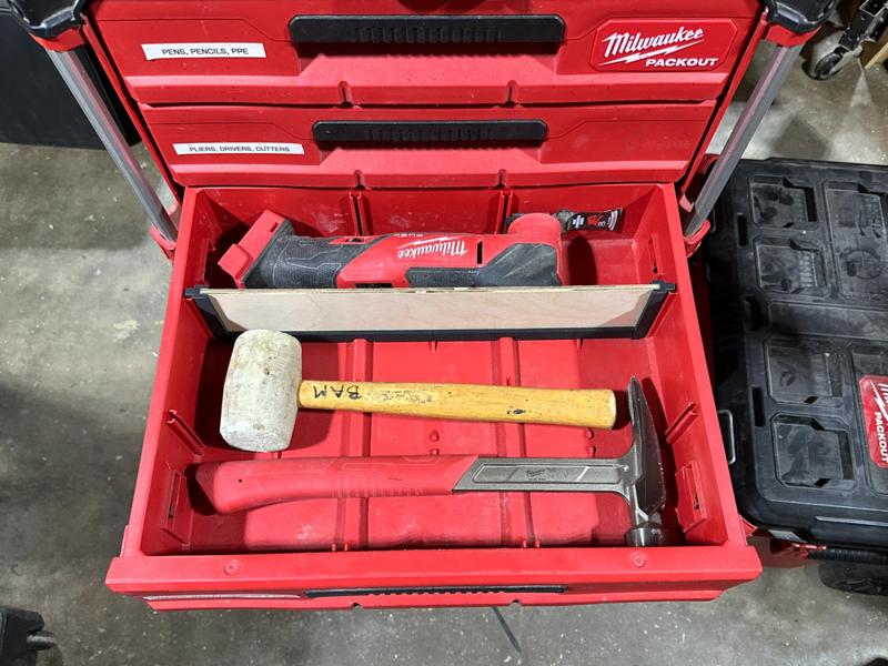 Milwaukee Packout – 3 Drawer – Wide Divider Ends
