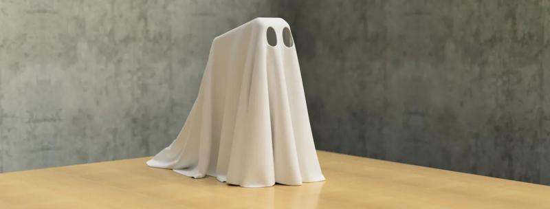 Halloween Ghost costume of a Flexi Rex