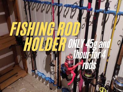 Fishing rod holder vertical