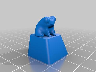 Fred the Frog but he is a Cherry-MX keycap