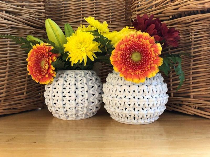 Garter Knit Round Bowls