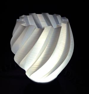 Twisted Gear Lamp / Vase