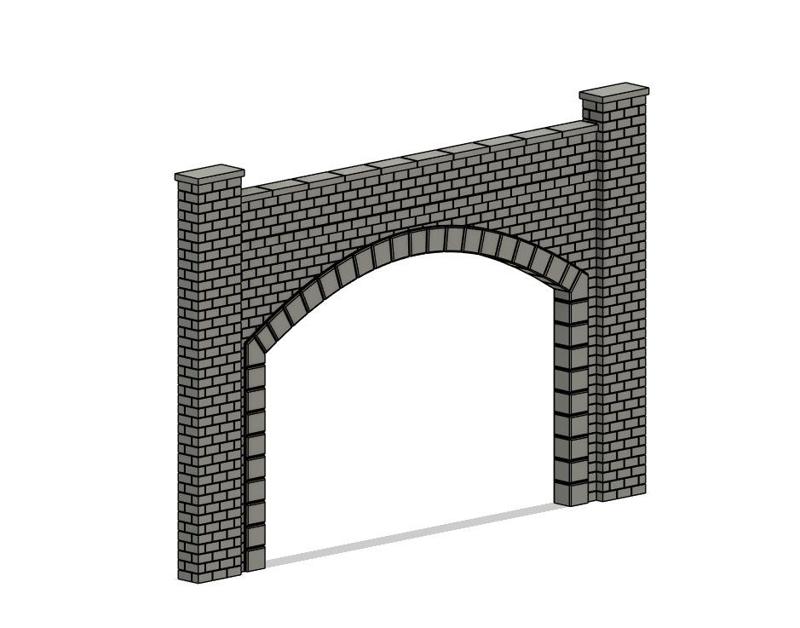 Model Railway Tunnel Portal Double Track Modular Design