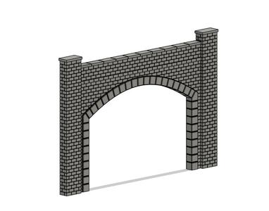 Model Railway Tunnel Portal Double Track Modular Design