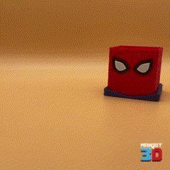 Spiderman Head With Tray | Makeit3D Planter/Pencil Holder